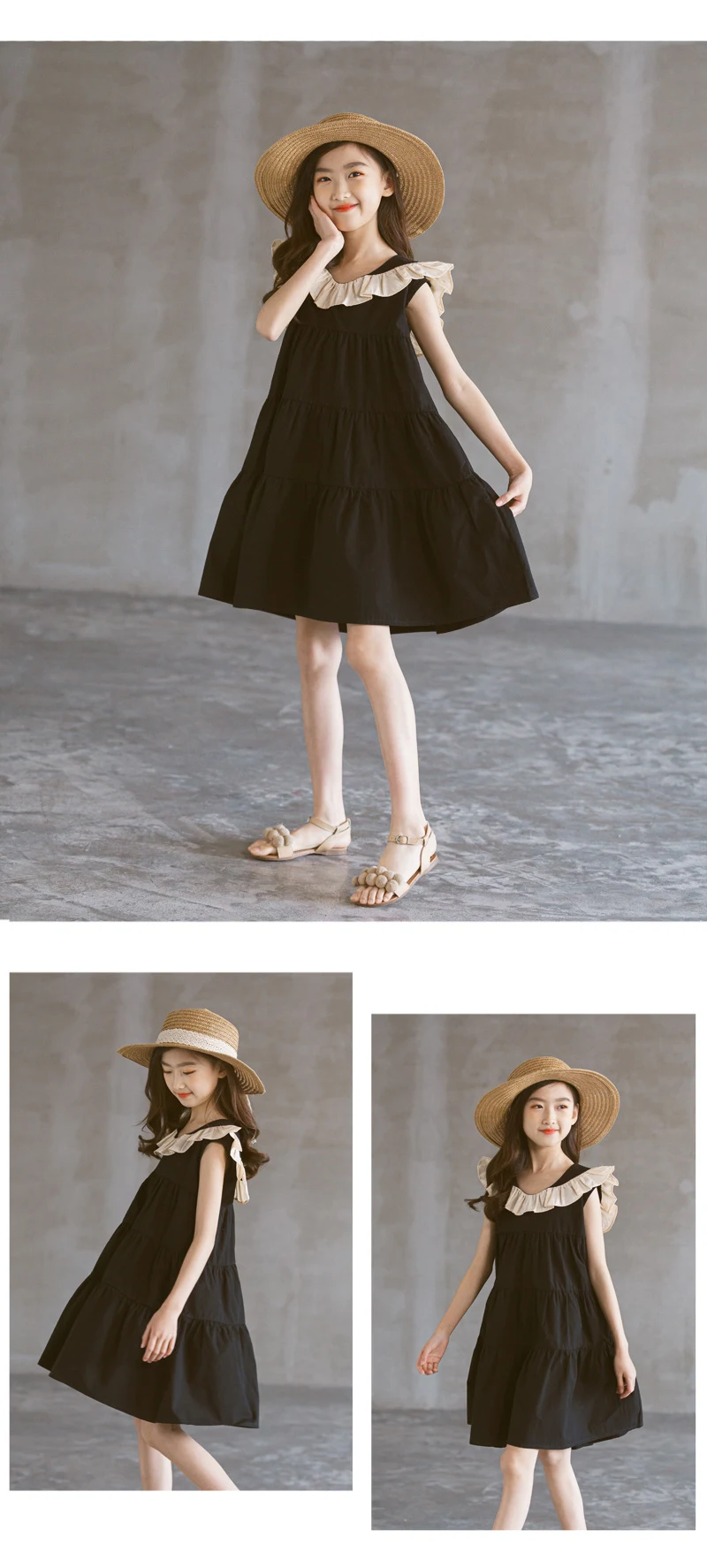 Title 7, Lotus Leafy Cake vestjurk met lange rok in bijp...