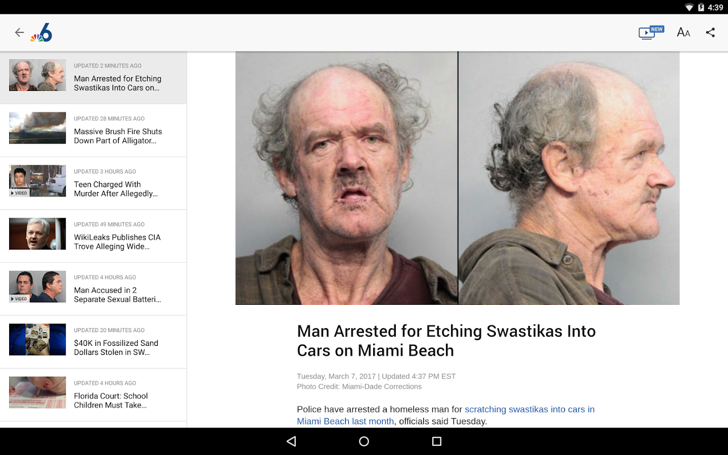   NBC 6 – Capture d'écran 