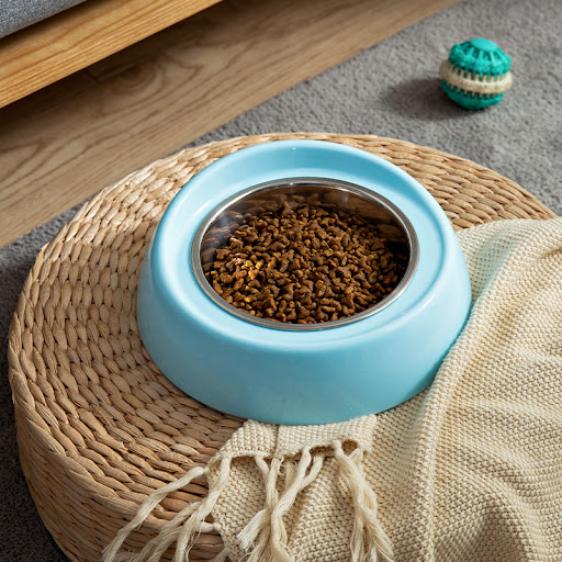 Title 4, Single Bowl Pet Bowl for Dogs and Cats, Durable...