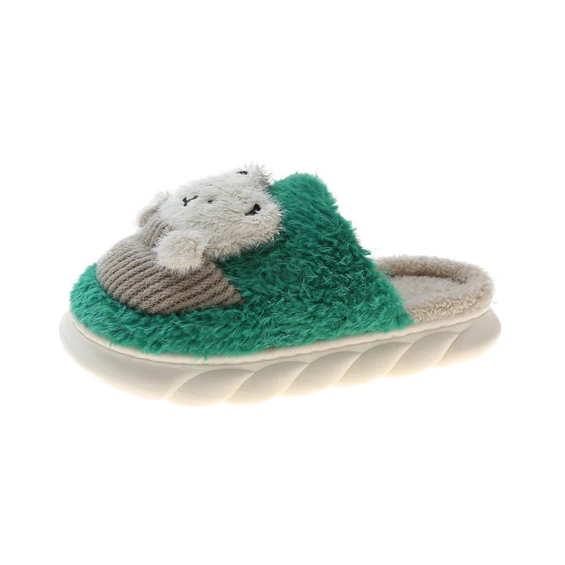 Title 3, Pantofole da casa in cotone e lana per donna, s...