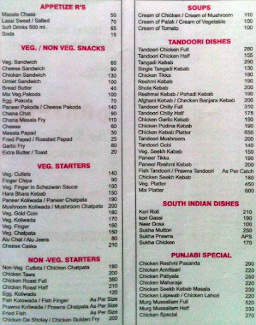 Sannidhi menu 