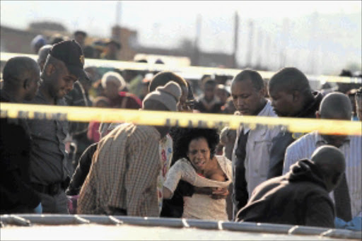 SHOCKED: Granny Modise is devastated after learning about the death of a relative, Khotso Modise, who was allegedly stabbed by a pupil. PHOTO: BAFANA MAHLANGU