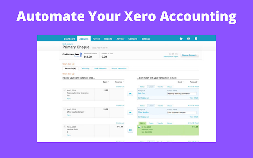 Xero Accounting Auto Reconcile Clicker