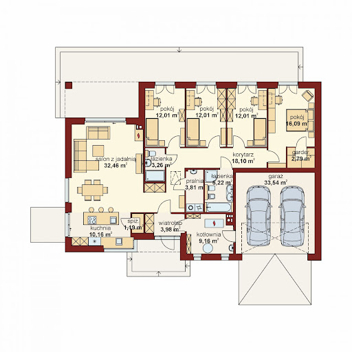 Domena 145 B - Rzut parteru