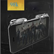 [Siêu Phẩm] Bộ 2 Nút Bấm Cơ 98K Kim Loại Trong Suốt Hỗ Trợ Chơi Game Pubg Mobile, Ros Mobile