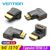 Vention Đầu Chuyển Đổi Hdmi 90 270 Độ Sang Hdmi Cho Hdtv Ps4 Máy Chiếu Laptop 4K Hdmi