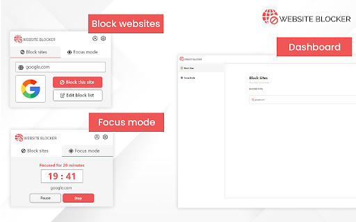 Website Blocker and Focus Mode