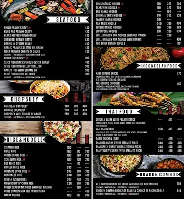 Chilli Dragon menu 