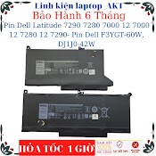 Pin Laptop Dell Latitude 7290 7280 7000 12 7000 12 7280 12 7290 - Pin Dell F3Ygt - 60W, Dj1J0 - 42W