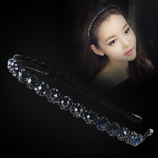 Title 5, Womens Headband Rhinestone Tooth Clip Simple S...