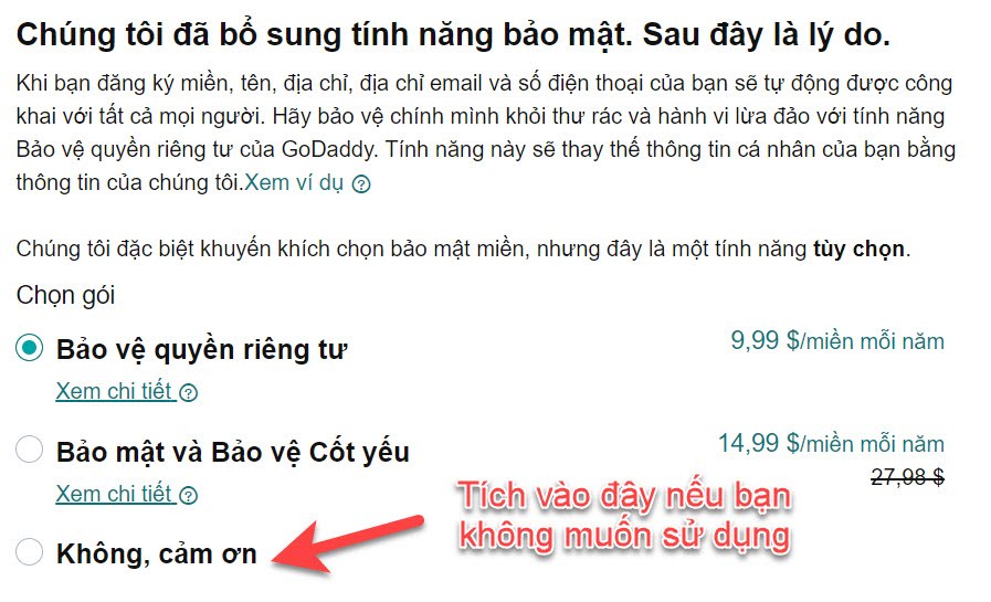 Tuy chon su dung dich vu bao ve quyen rieng tu