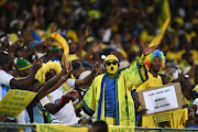 Mamelodi Sundowns fans during the Absa Premiership match between Mamelodi Sundowns and Cape Town City FC at Loftus Versfeld Stadium on February 27, 2019 in Pretoria, South Africa.