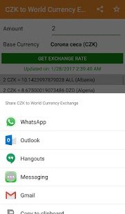 CZK to World CurrencyConverter - náhled