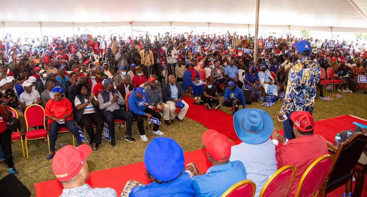 Campaigns in Nakuru County on Wednesday March 2,2022.
