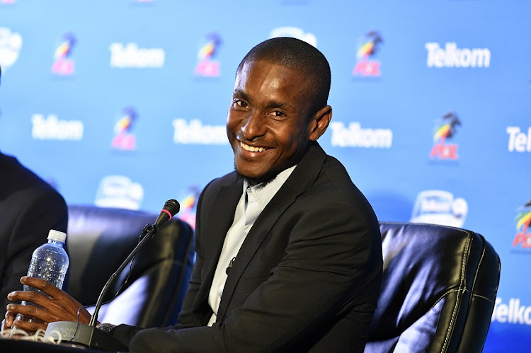 Chippa United coach Rulani Mokwena during the press conference at PSL Offices on October 17, 2019 in Johannesburg, South Africa.