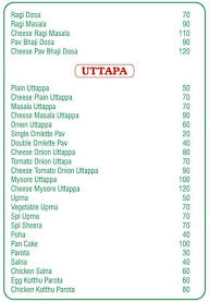 Idly Junction menu 3