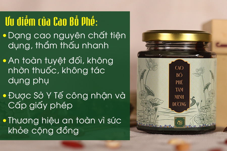 Ưu điểm của Cao Bổ Phế