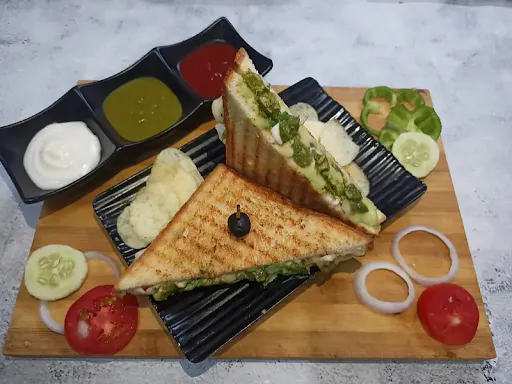 Chicken Hariyali Kebab Sandwich