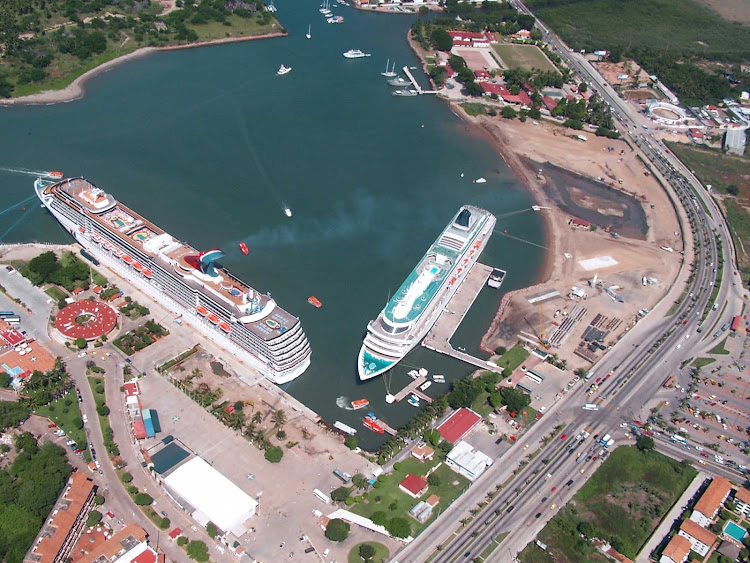 Cruise ships in Puerto Vallarta.