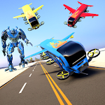 Cover Image of ダウンロード Bus Robot Hero Transform War: Police Robot Games  APK