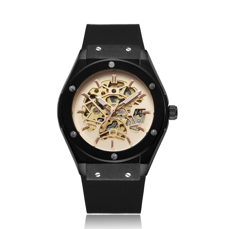 Automatisch mechanisch herenhorloge. Ervaar precisie, stijl en betrouwbaarheid. Geniet van het comfort en de eeuwigdurende beweging.