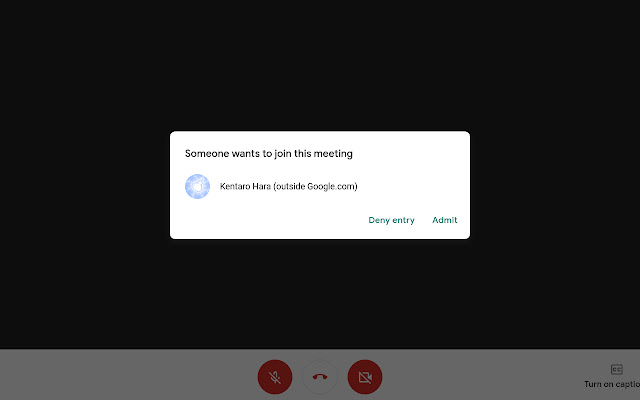 Google Meet Auto Admit chrome extension