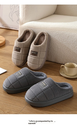 Title 3, Mens Cotton Slippers Winter Household Warm Com...