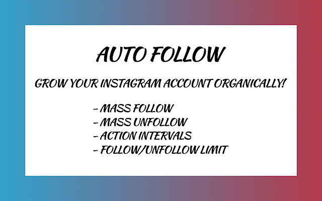 Auto Follow For Instagram [PRO]