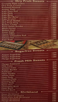 Brijwasi Sweets Original Since 1946 menu 6