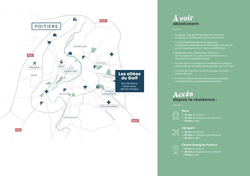 Vente appartement 4 pièces 86 m² à Poitiers (86000), 293 500 €