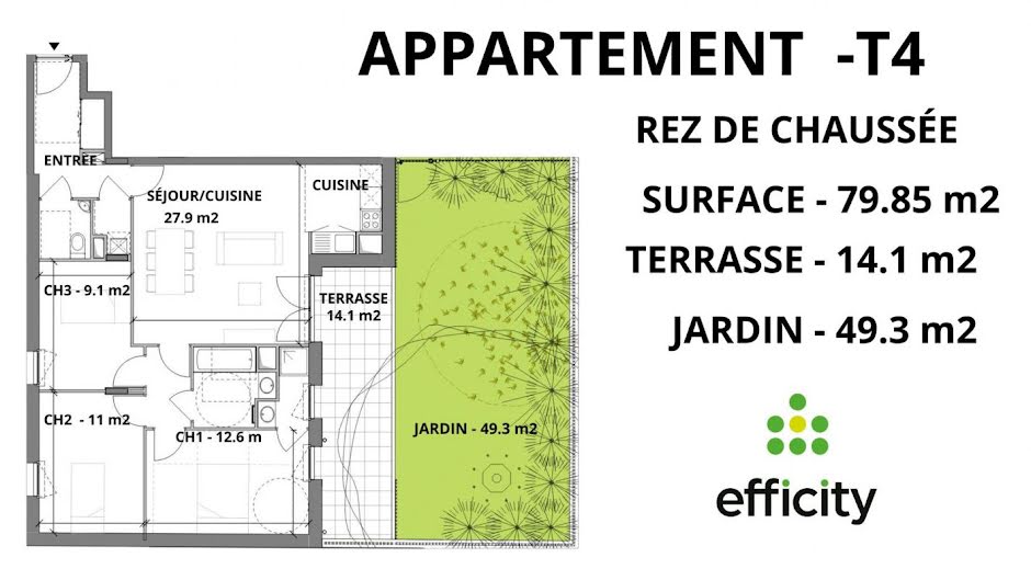 Vente appartement 4 pièces 80 m² à Saint-Nazaire (44600), 347 000 €