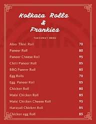 Kolkata Rolls And Frankies menu 1