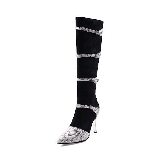 Title 2, Sexy Knee High Boots Women Thin High Heels Shoe...