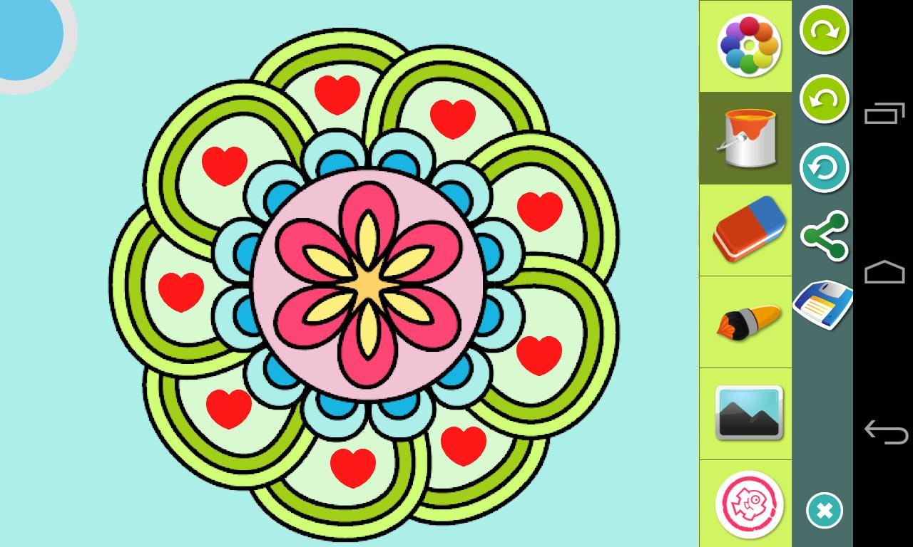 Android application Mandalas Coloring Premium screenshort