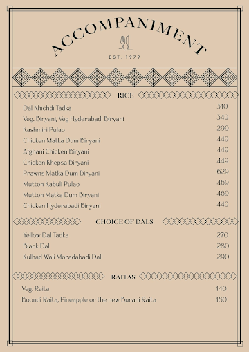 Moni's menu 