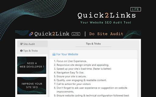 Quick2Link - Website SEO Audit Tool