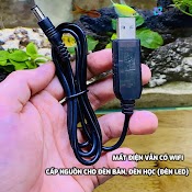 Cáp Chuyển Đổi Nguồn Usb Dc 5V Sang Dc 12V (5.5X2.1Mm) [Đèn Báo Led]