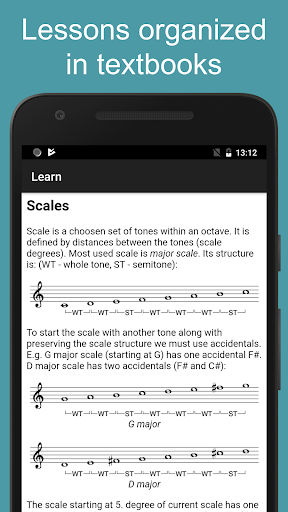 Screenshot MyMusicTheory - music theory