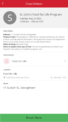 Screenshot Food for Life