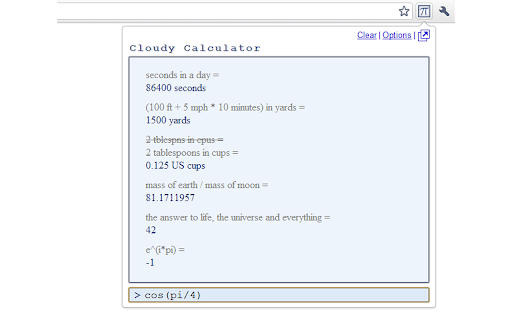 Cloudy Calculator minutes) yards yards tablespoons 81.1711957 everything 