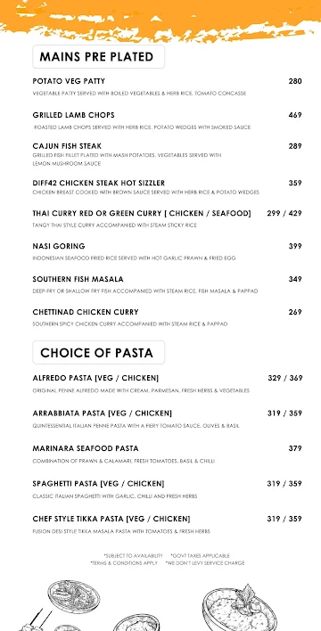 Diff 42 - Resto Lounge menu 