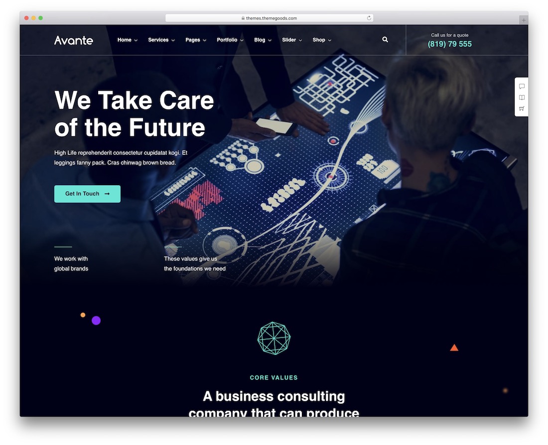 avante it company wordpress theme