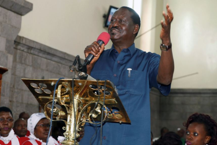 Kenya's opposition leader Raila Odinga.