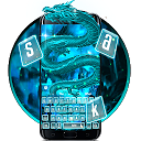 Télécharger Blazing Neon Blue Dragon Keyboard Theme Installaller Dernier APK téléchargeur