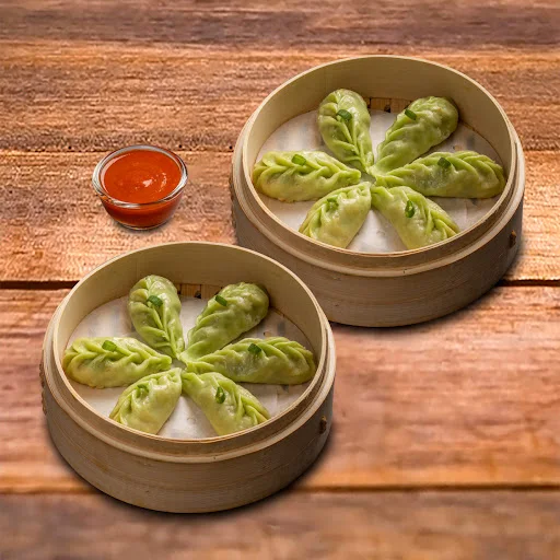 Steamed Veg Darjeeling Momo With Momo Chutney - 12 Pcs