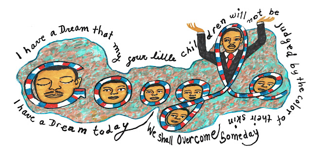 Martin Luther King, Jr. Day. Artwork by Faith Ringgold.