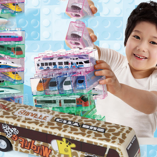 Title 3, Childrens Cartoon Building Blocks Big Bus Toy ...