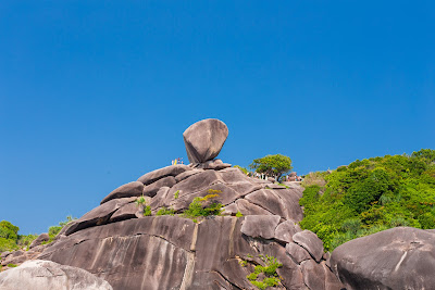 Hike the short but steep trail to Sail Rock