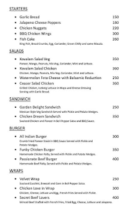 Velvet Dawn Cafe & Restaurant menu 1
