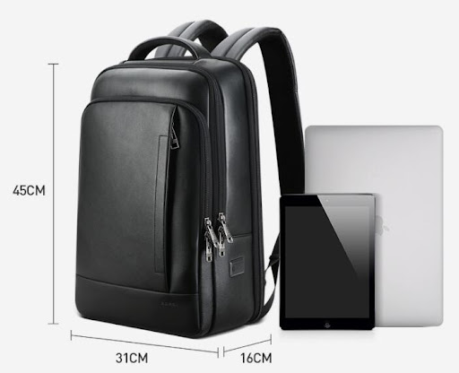 Title 1, Mens Leather Backpack for Business Trips. Prem...